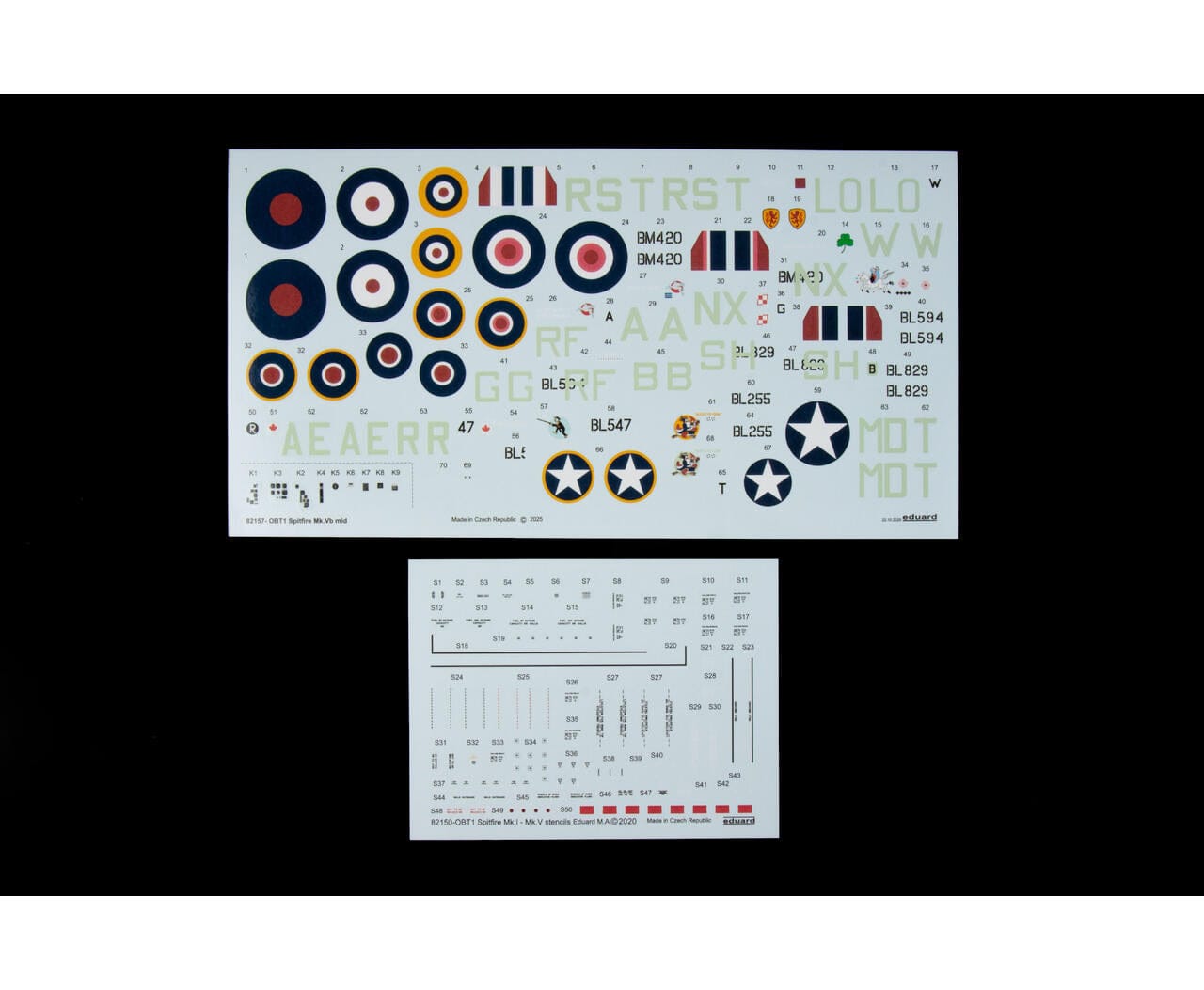 400 - Eduard - 82157 - Supermarine Spitfire Mk Vb - decals