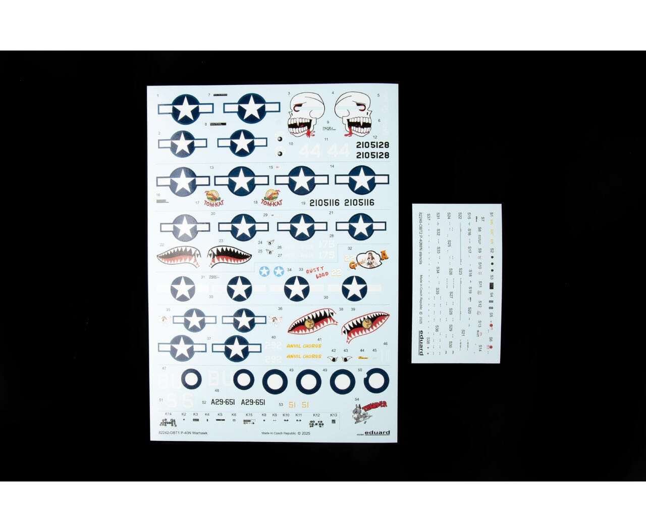 401 - Eduard - 82242 - Curtiss P-40N Warhawk - decals