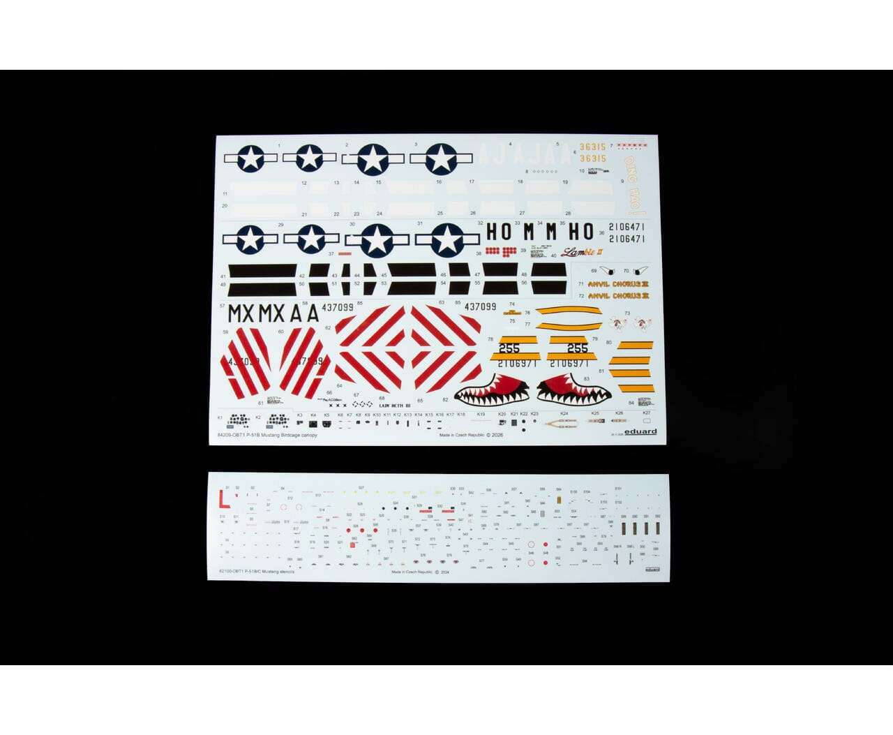 400 - Eduard - 84209 - North American P-51B/C Mustang - decals