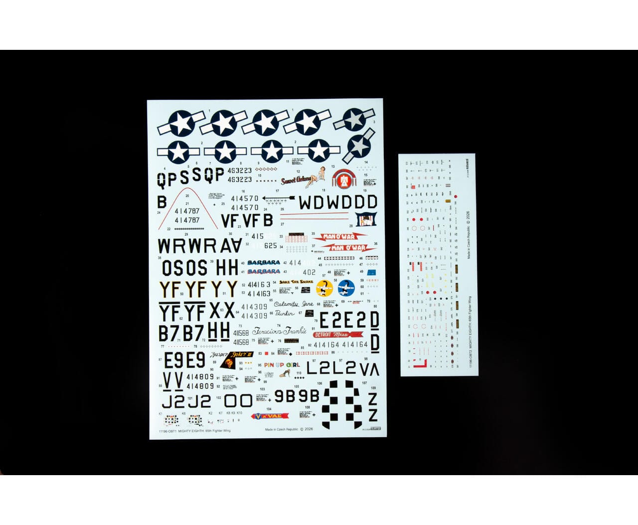 400 - Eduard - 11196 - North American P-51D Mustang ‘Mighty Eighth - 65th Fighter Wing’ - decals