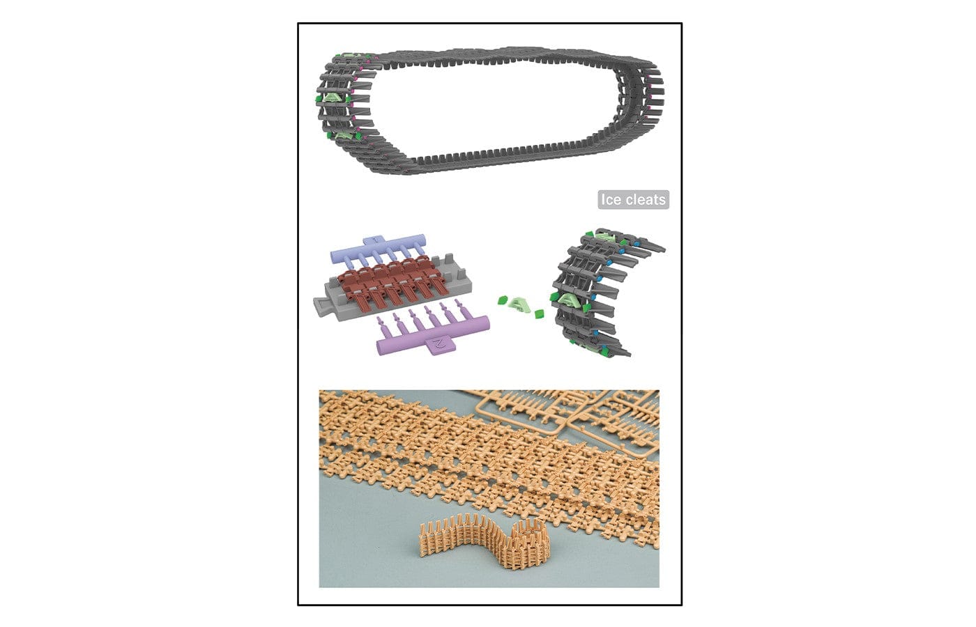 500 - Rye Field Model - 5084 - Pz.Kpfw. III/IV / StuG III/IV Winterketten Workable Track Links - digital model