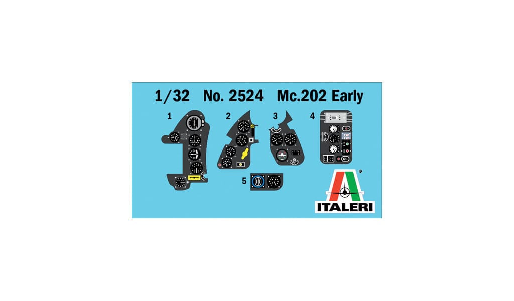 401 - Italeri - 2524 - Macchi C.202 Folgore (early) - decals