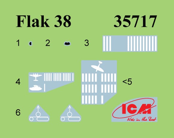 401 - ICM - 35407 - Ford-Werke Sd.Kfz. 3b 2cm Flak 38 ‘Achtung! Sie fliegen!’ - decals