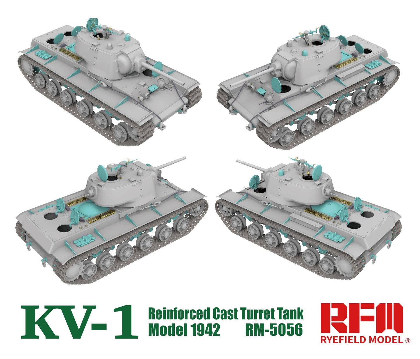 501 - Rye Field Model - 5056 - KV-1 obr. 1942 (Cast Turret) - digital model