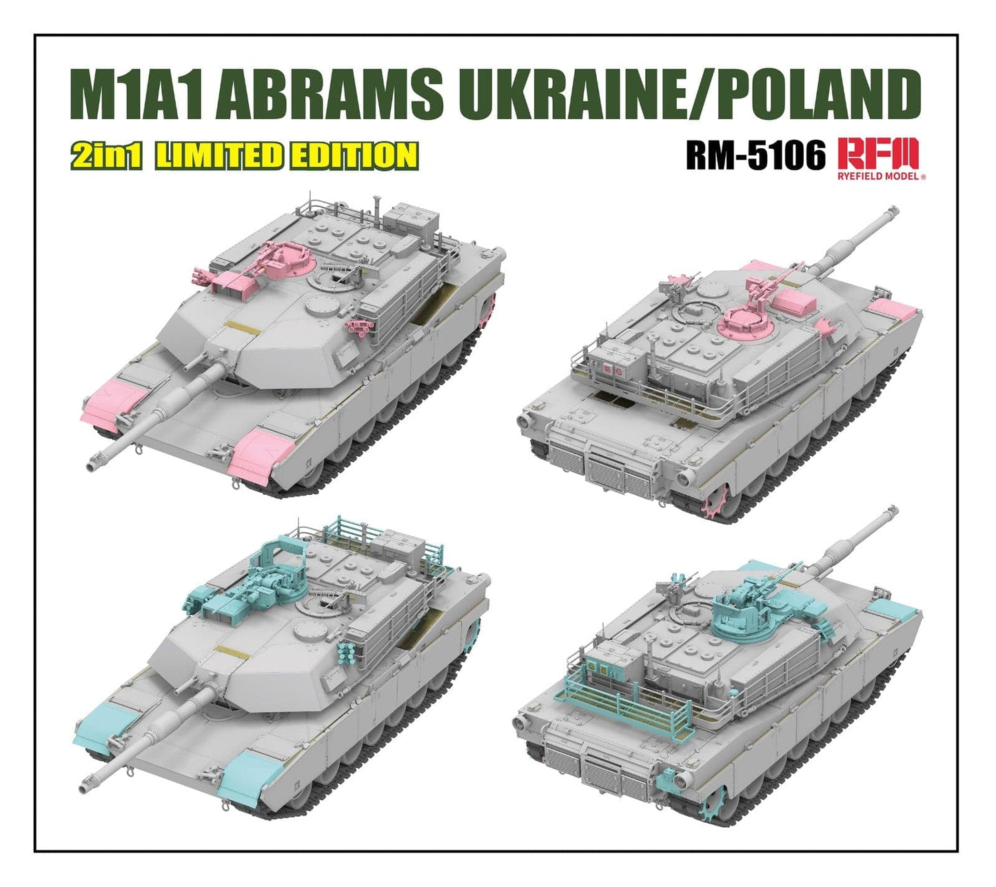 500 - Rye Field Model - 5106 - M1A1 Abrams - digital model