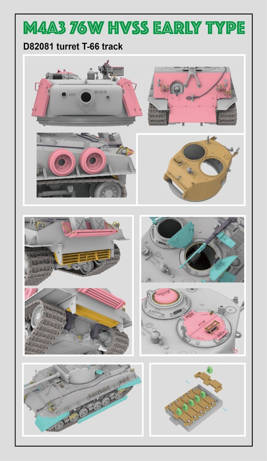 501 - Rye Field Model - 5058 - M4A3(76)W HVSS (early) - digital model