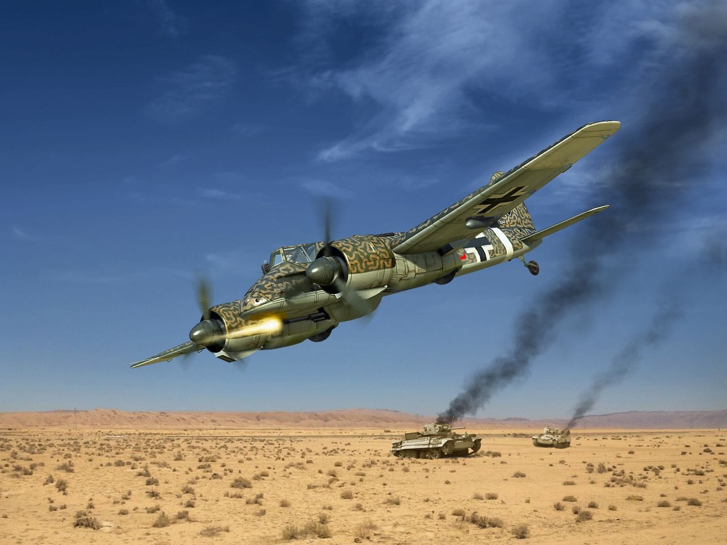 010 - ICM - 48214 - Henschel Hs 129 B-2 - primary image