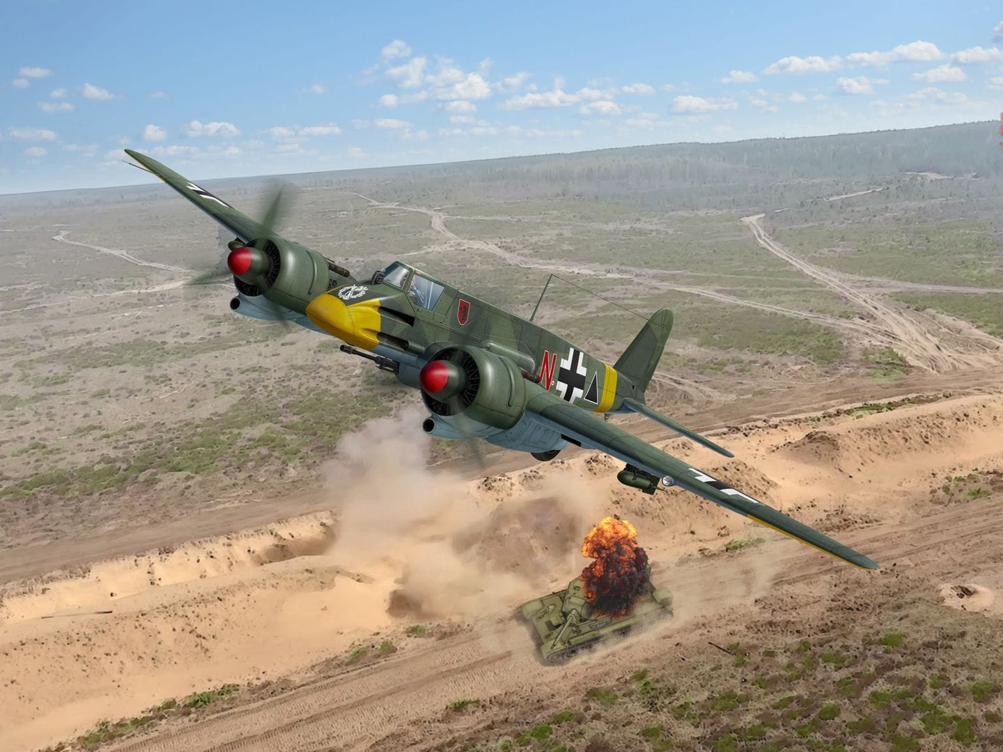 010 - ICM - 48215 - Henschel Hs 129 B-1 - primary image