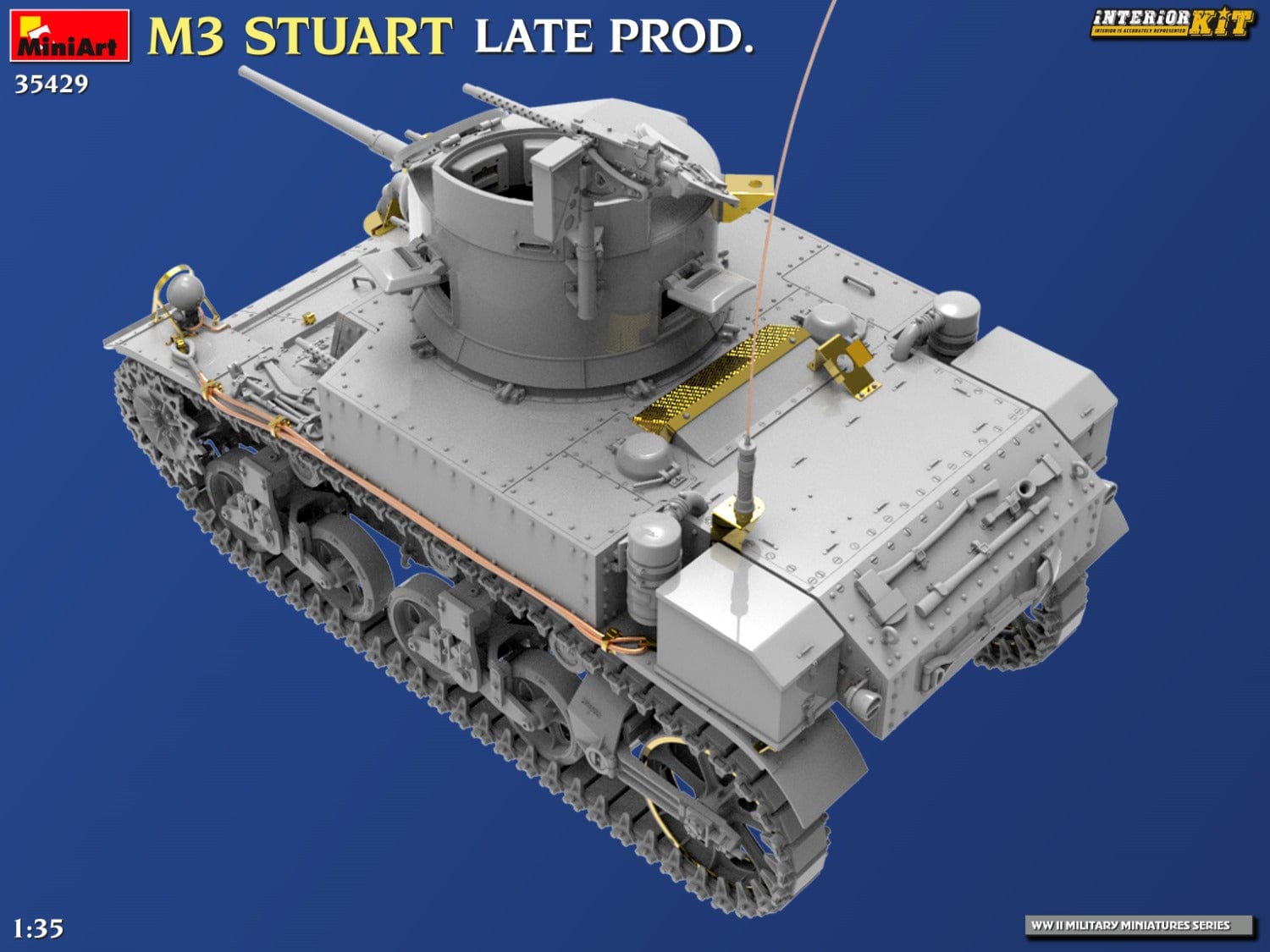 Miniart - 35429 - M3 Stuart (late) - digital model