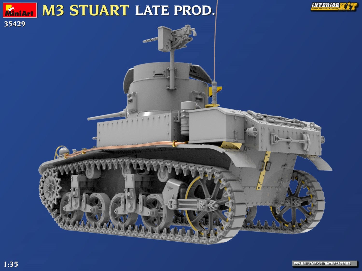 Miniart - 35429 - M3 Stuart (late) - digital model