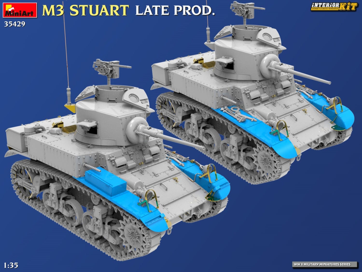 Miniart - 35429 - M3 Stuart (late) - digital model