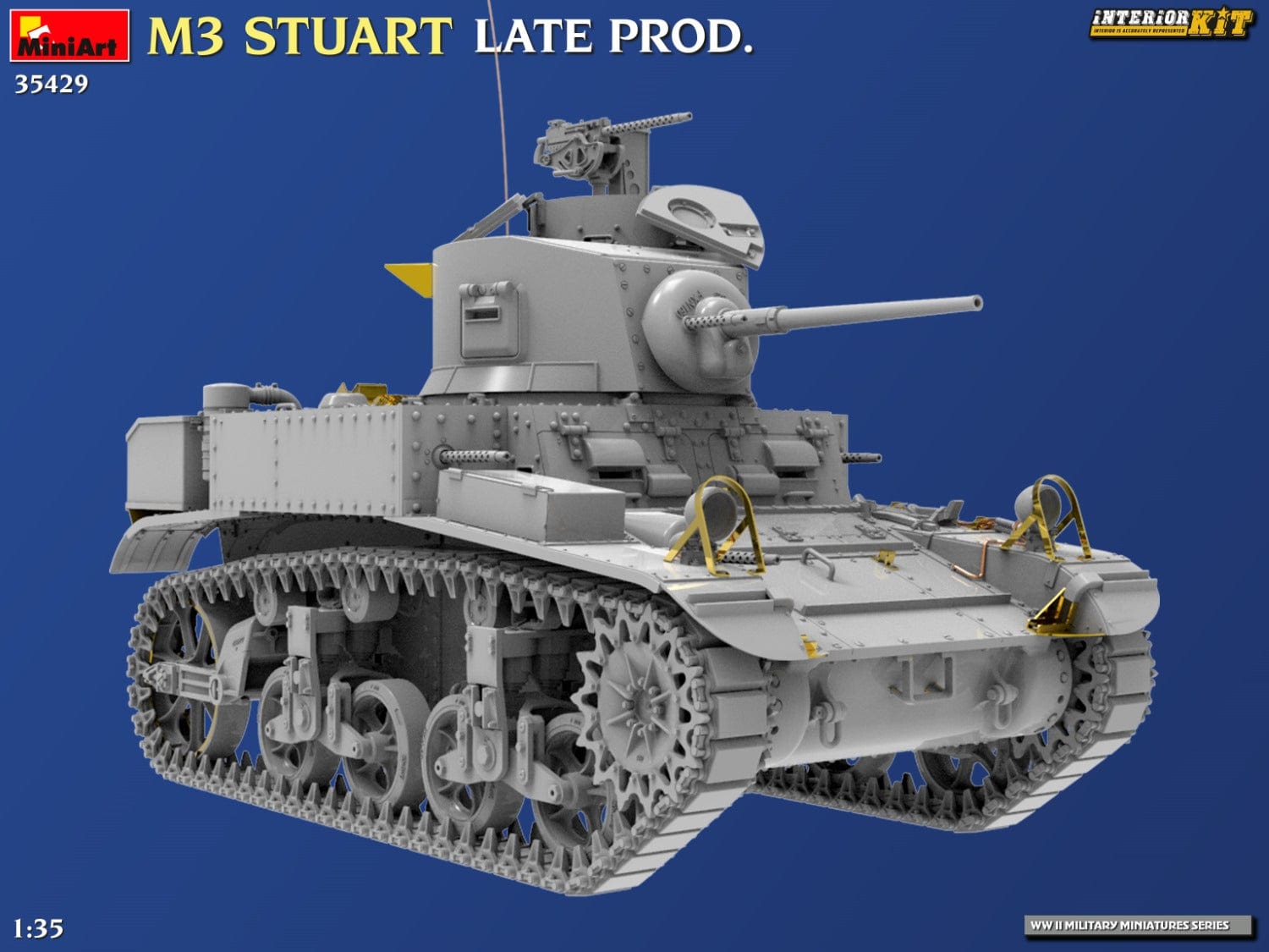 Miniart - 35429 - M3 Stuart (late) - digital model