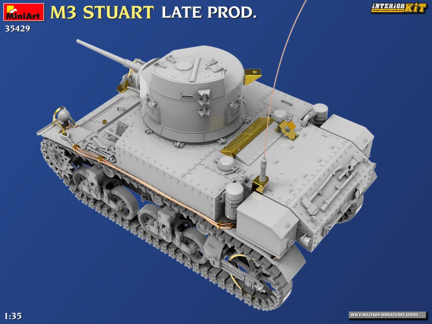 Miniart - 35429 - M3 Stuart (late) - digital model