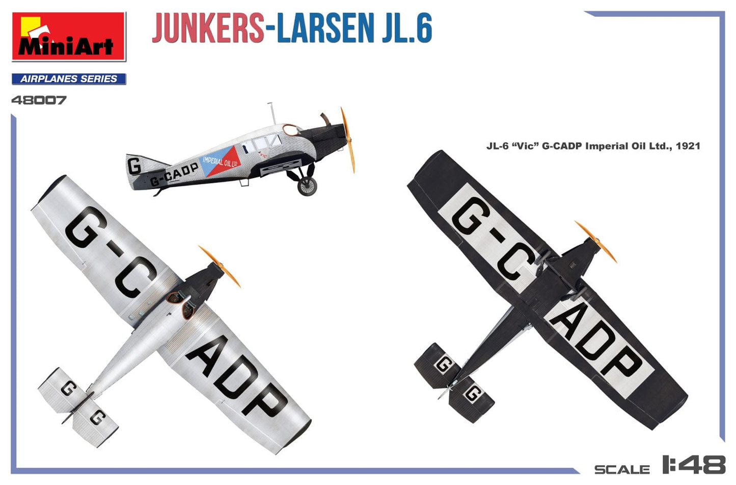 300 - Miniart - 48007 - Junkers-Larsen JL-6 - paint schemes