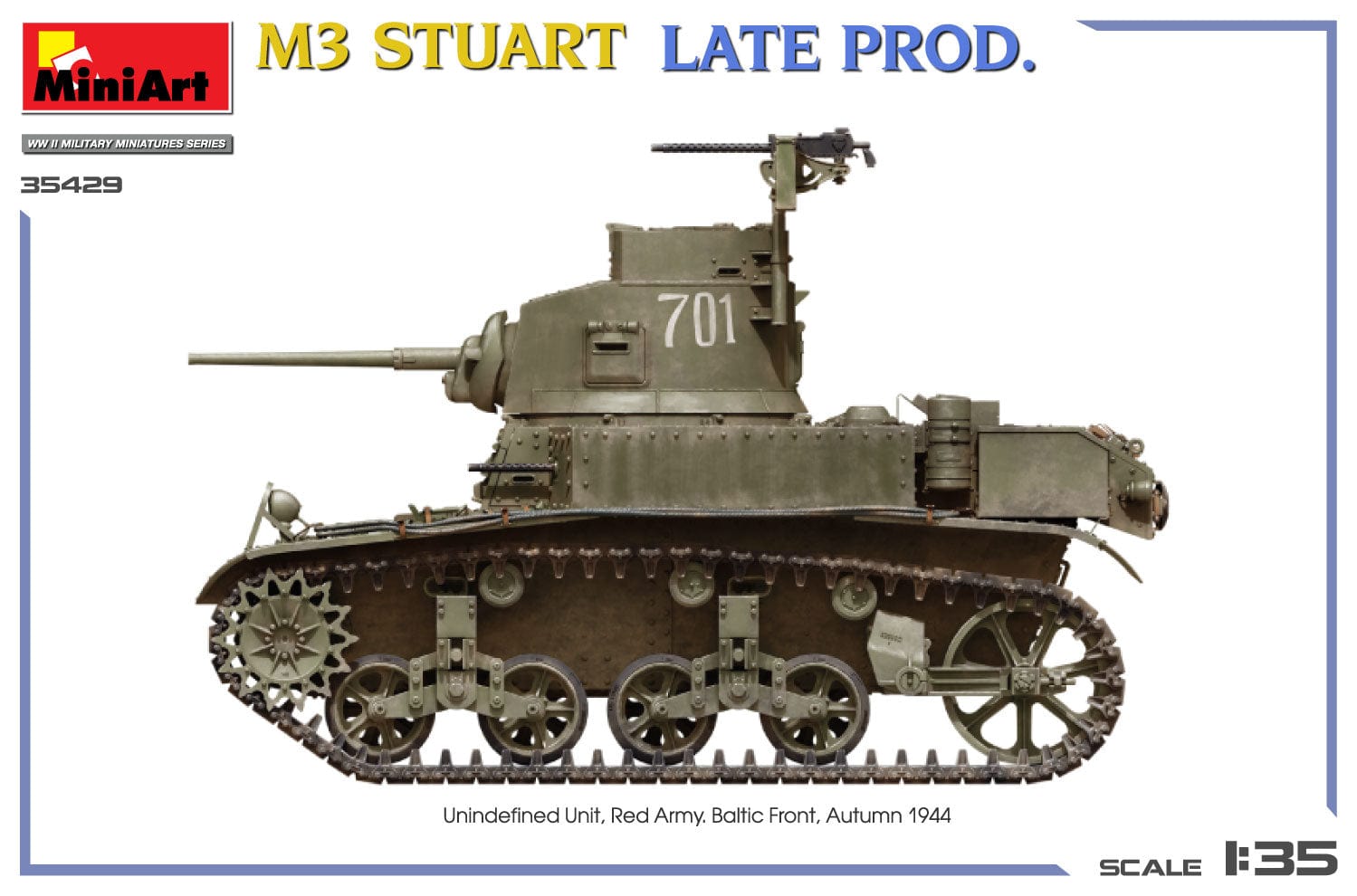 Miniart - 35429 - M3 Stuart (late) - paint schemes