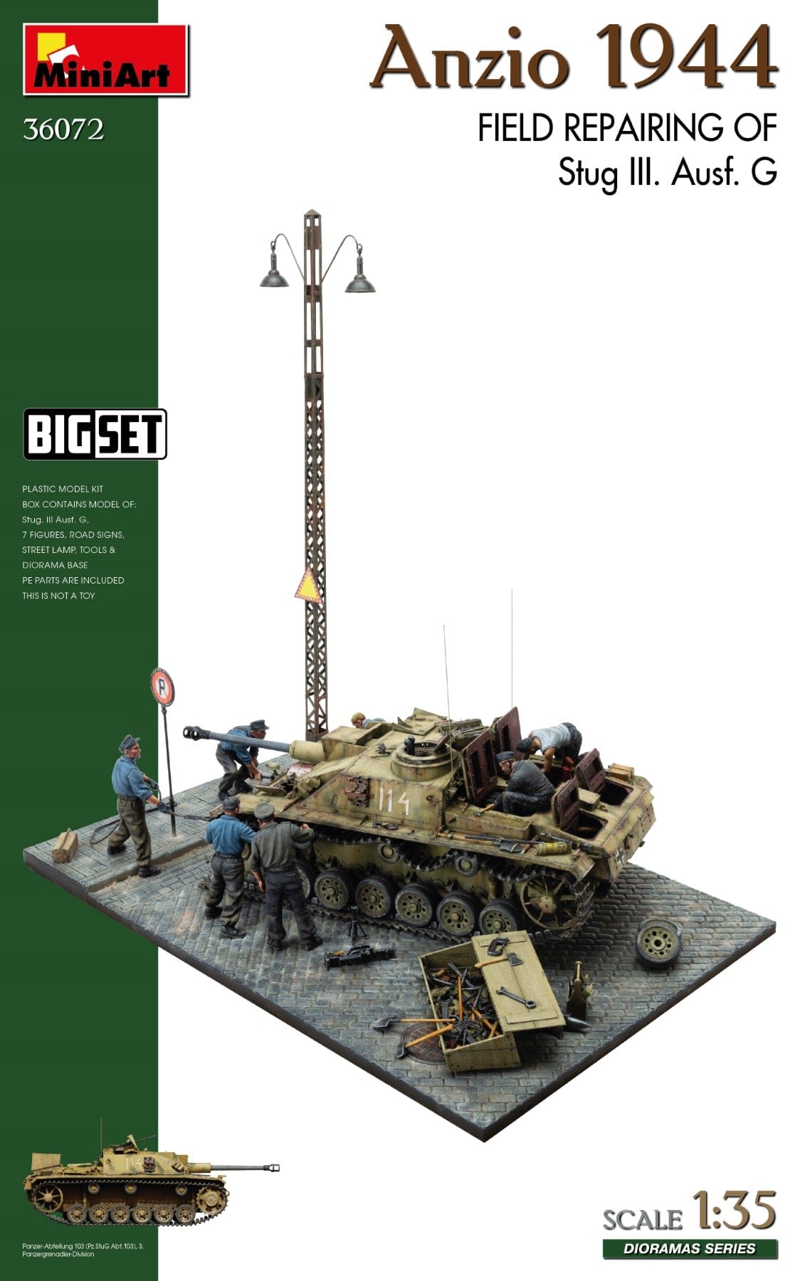 010 - Miniart - 36072 - Anzio 1944 Field Repair of StuG III Ausf. G - primary image