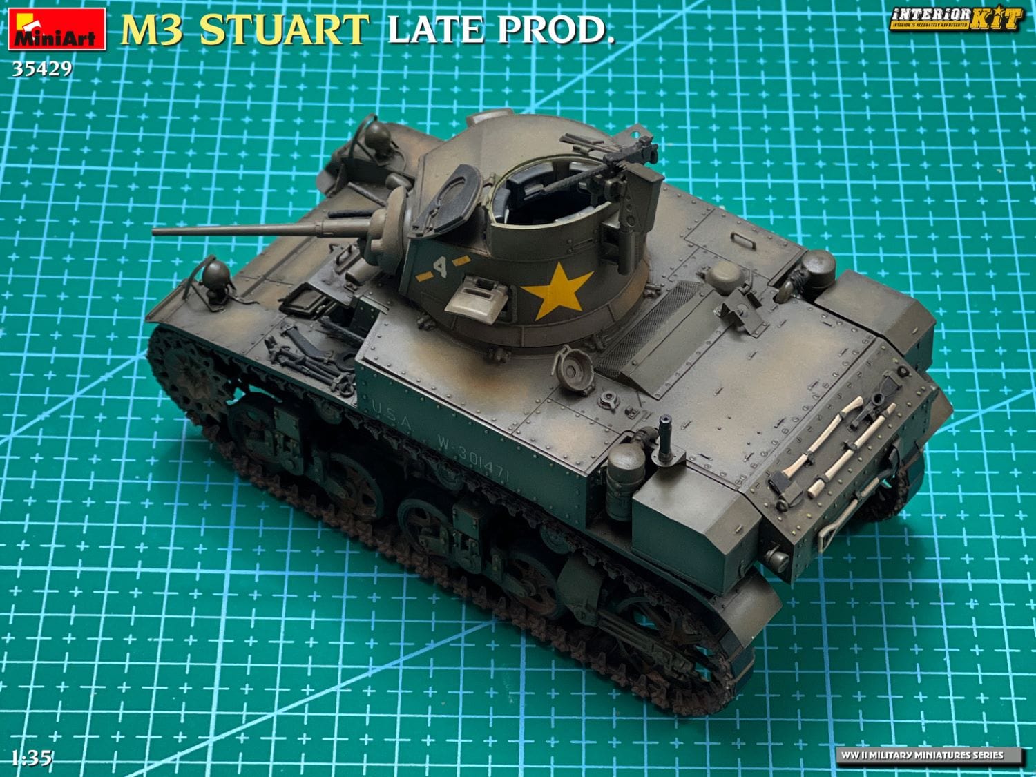 Miniart - 35429 - M3 Stuart (late) - painted model