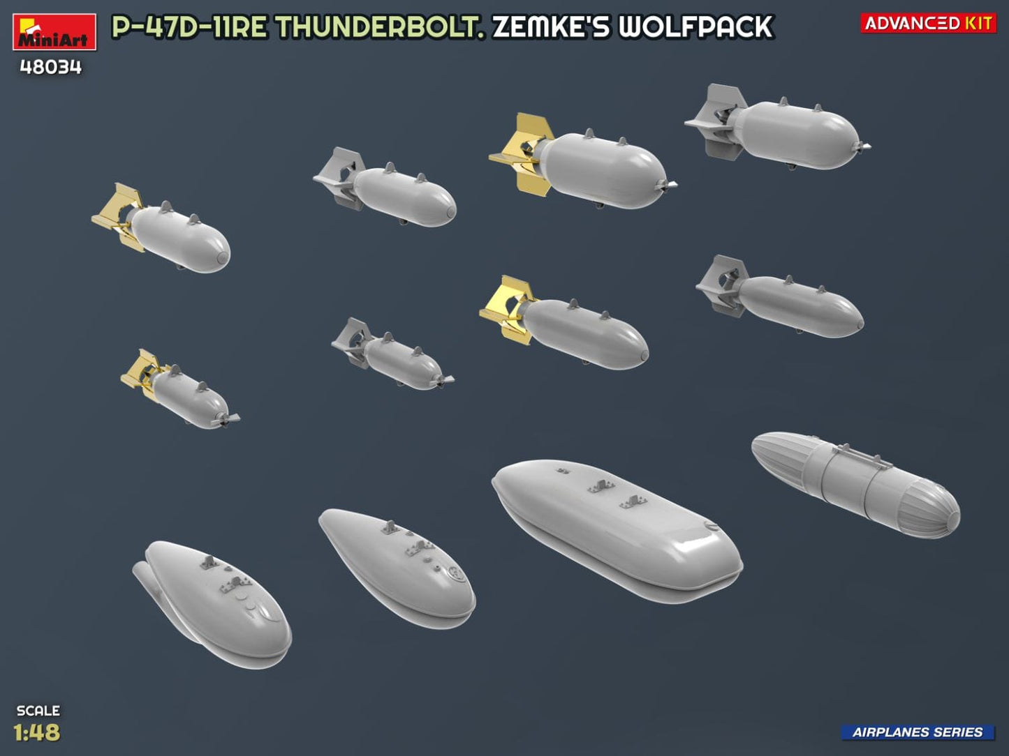 514 - Miniart - 48034 - Republic P-47D-11-RE Thunderbolt Razorback ‘Zemke’s Wolfpack’ - digital model