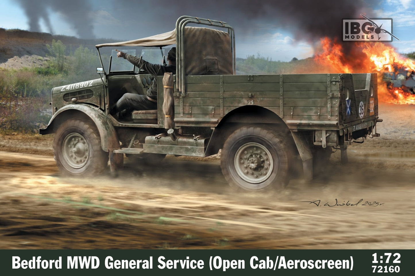 010 - IBG - 72160 - Bedford MWD 15cwt 4x2 GS (Open Cab) - primary image