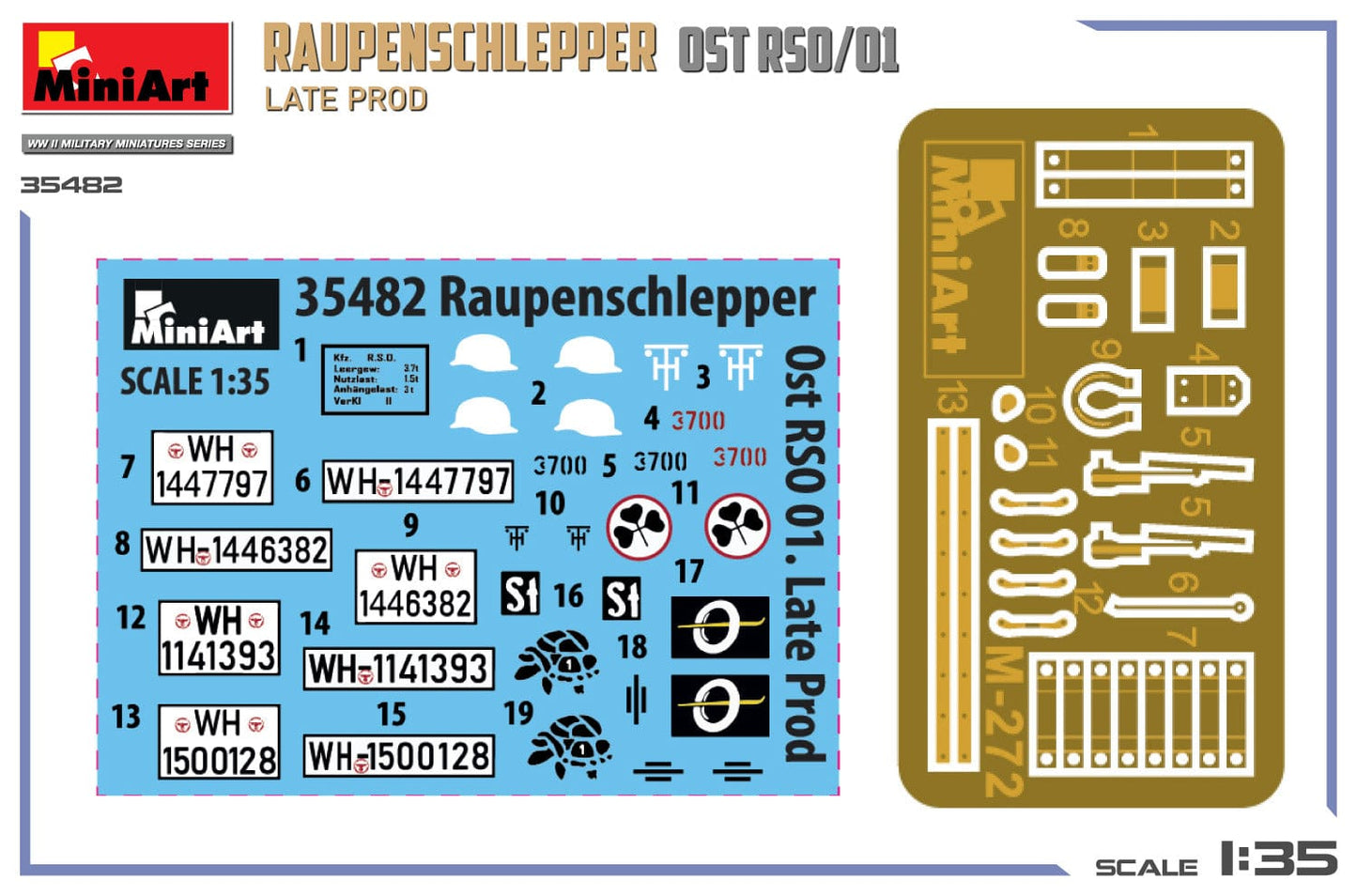 400 - Miniart - 35482 - Steyr RSO/01 (late) - decals