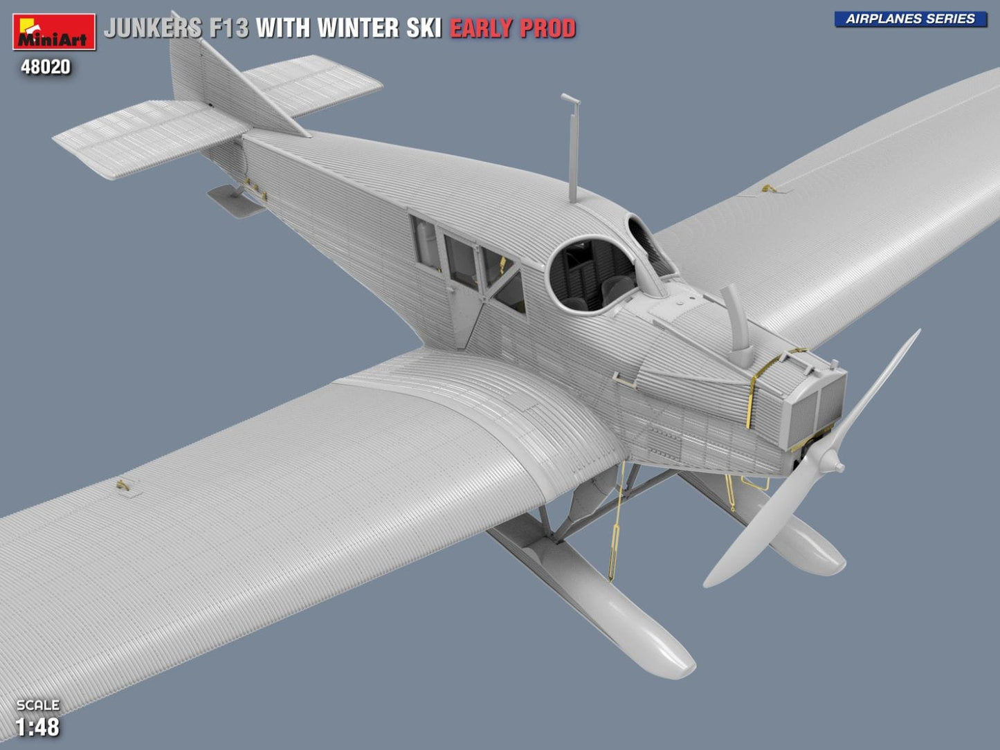 504 - Miniart - 48020 - Junkers F13 Skiplane (early) - digital model