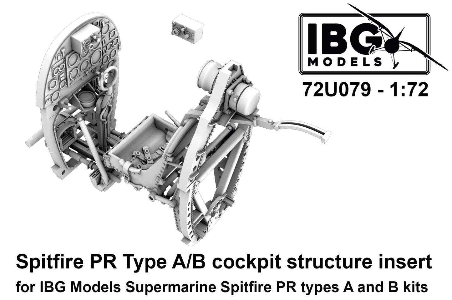 010 - IBG - 72U079 - Supermarine Spitfire PR Type A/B Cockpit Structure Insert - primary image