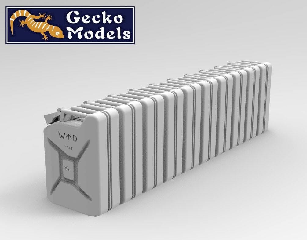 501 - Gecko Models - 35GM0158 - British Type 1942 5 gal/20l Jerry Can Set - digital model