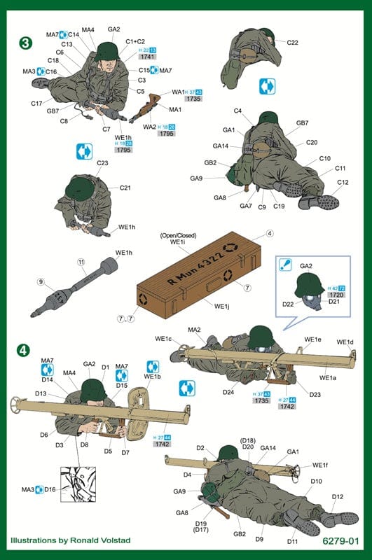 301 - Dragon - 6279 - German Tank Hunters (Eastern Front) - paint schemes