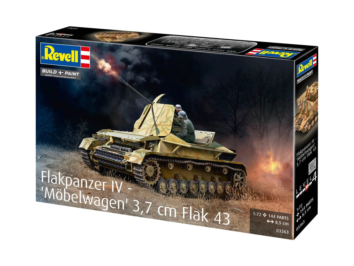 102 - Revell - 03363 - Flakpanzer IV Möbelwagen - box rear