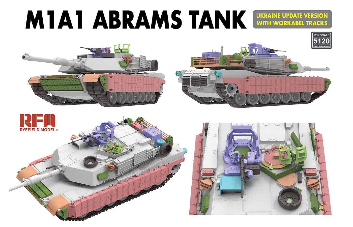 500 - Rye Field Model - 5120 - M1A1 Abrams - digital model