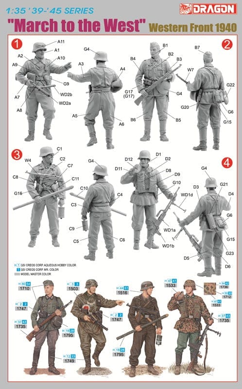 011 - Dragon - 6703 - German Infantry (Western Front 1940) ‘March to the West’ - secondary image