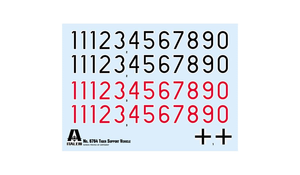 400 - Italeri - 6764 - Bergetiger - decals