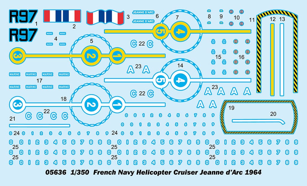 400 - Trumpeter - 05636 - Jeanne d’Arc (1964) - decals