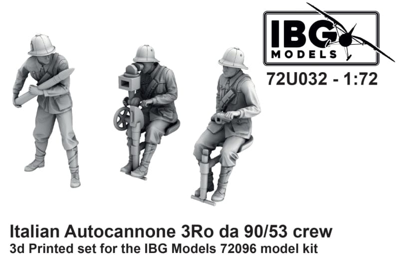 010 - IBG - 72U032 - Italian Autocannone da 90/53 Crew - primary image