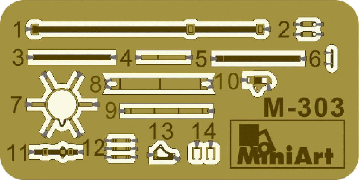 280 - Miniart - 53071 - German Infantry (Ardennes 1944-45) - photo-etched parts