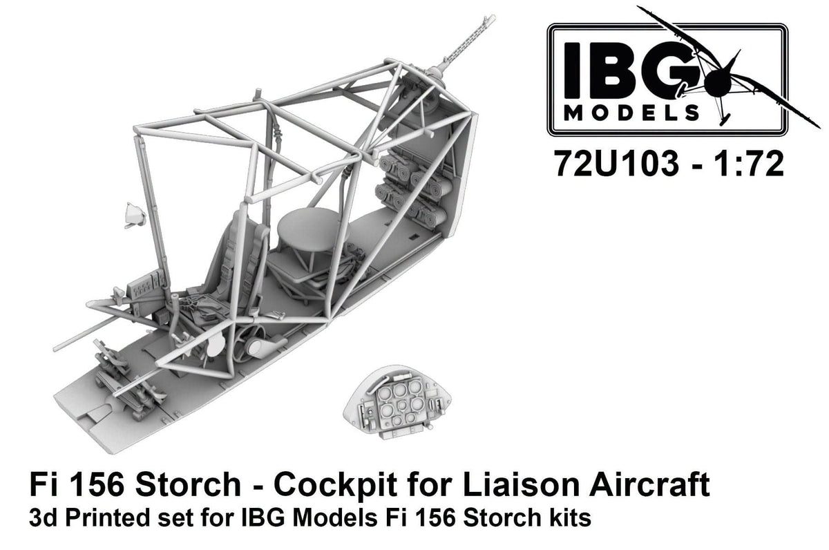 010 - IBG - 72U103 - Fieseler Fi 156 C-2 Storch Cockpit Structure Insert - primary image
