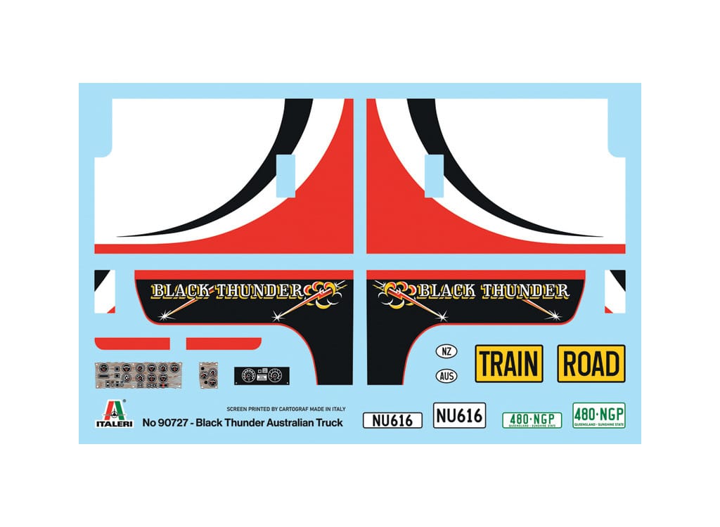 400 - Italeri - 90727 - Mack Superliner ‘Black Thunder’ - decals