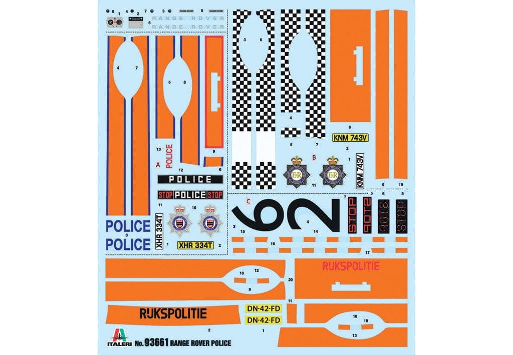 400 - Italeri - 93661 - Range Rover Classic Police Car - decals