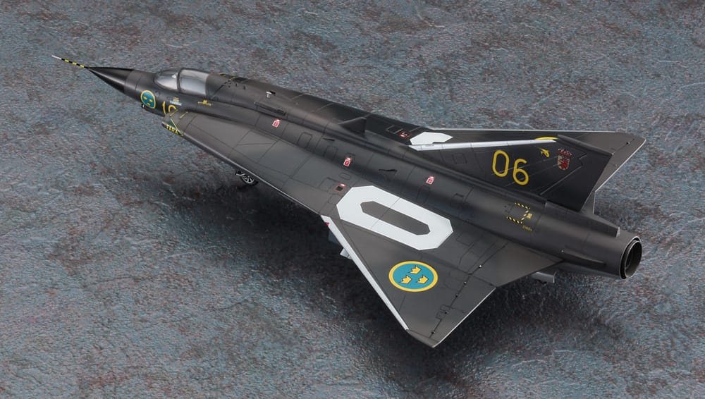 701 - Hasegawa - E48 - Saab J 35F-1/F-2 Draken - painted model