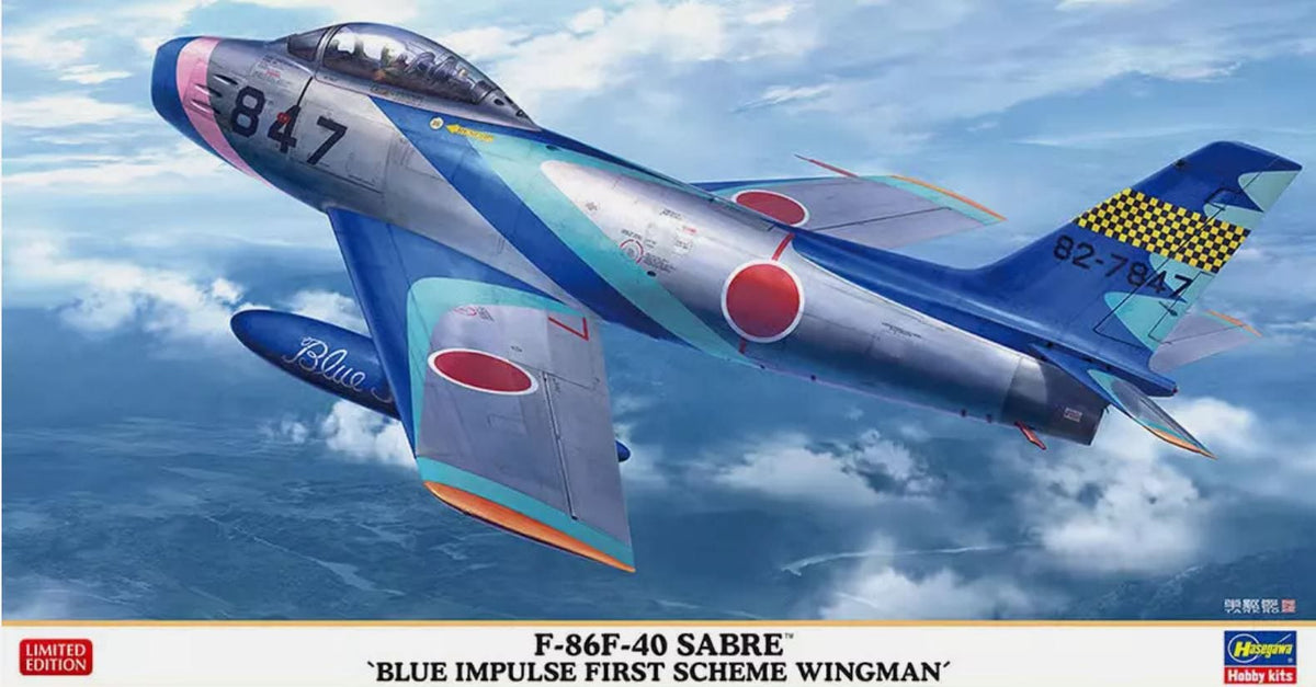 010 - Hasegawa - 07526 - North American F-86F-40 Sabre 'Blue Impulse First Scheme Wingman' - primary image