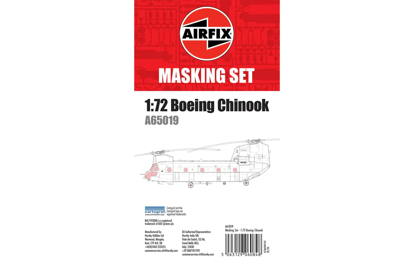 010 - Airfix - A65019 - Boeing CH-47 Chinook Masking Set - primary image