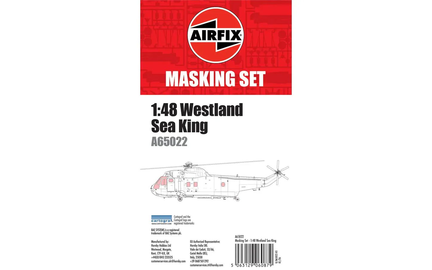 010 - Airfix - A65022 - Westland Sea King Masking Set - primary image