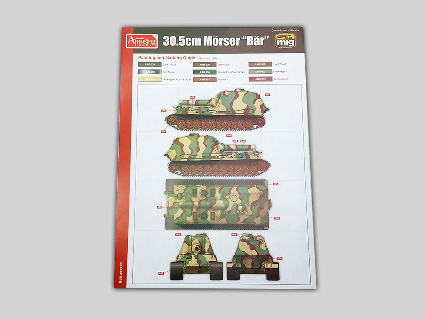 300 - Amusing Hobby - 35A014 - Geschützwagen Tiger GrW L/16 Mörser Grille 30 ‘Bär’ - paint schemes