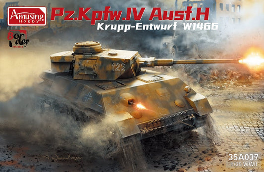 010 - Amusing Hobby - 35A037 - Pz.Kpfw. IV Ausf. H Krupp Entwurf W1466 - primary image