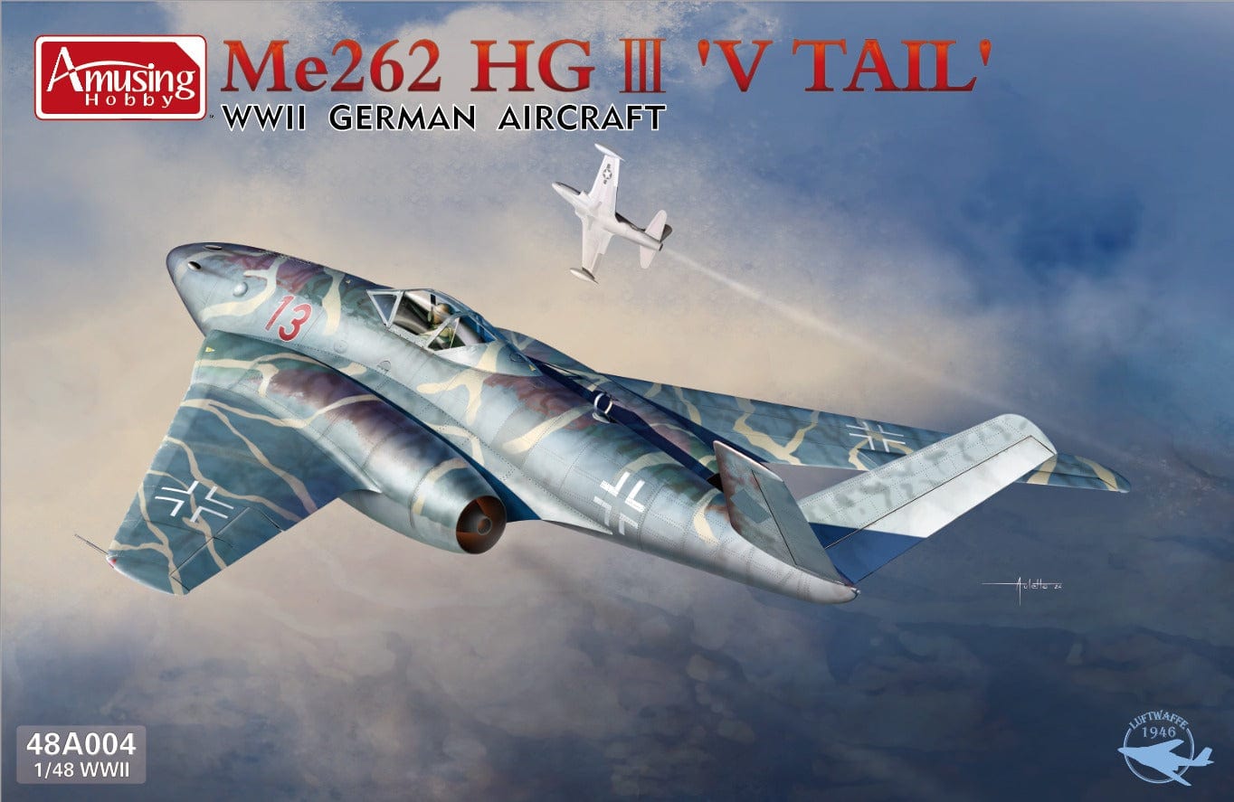 010 - Amusing Hobby - 48A004 - Messerschmitt Me 262 HG III V Tail - primary image