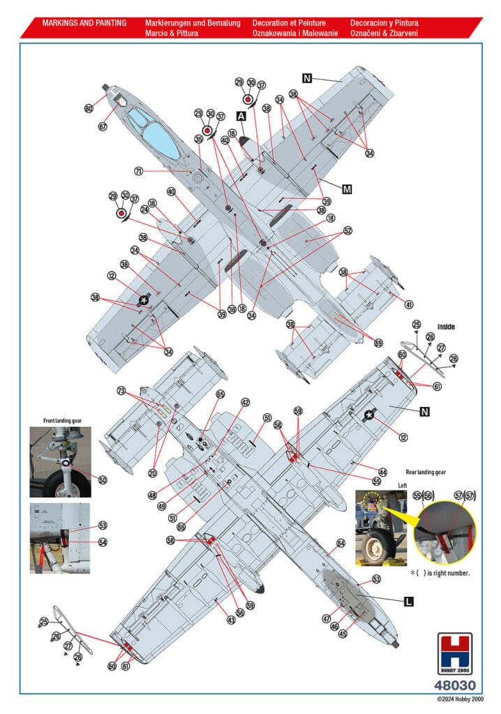 301 - Hobby 2000 - 48030 - Fairchild-Republic A-10C Thunderbolt II - paint schemes