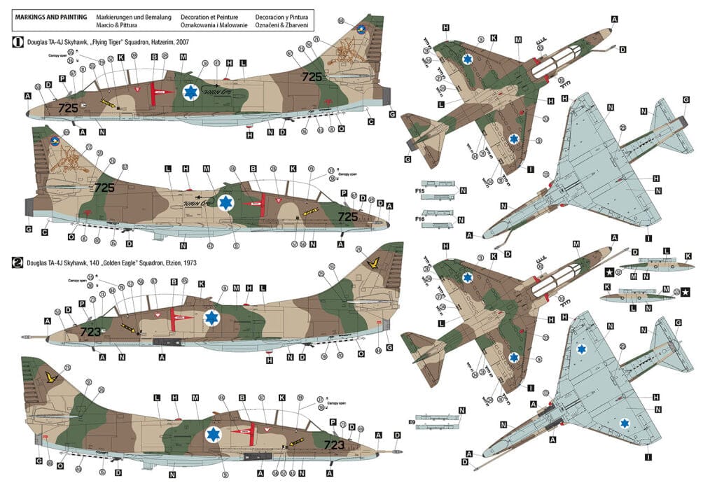 301 - Hobby 2000 - 48035 - Douglas TA-4H/J Skyhawk - paint schemes
