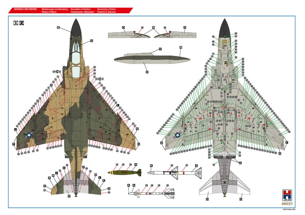 302 - Hobby 2000 - 48037 - McDonnell Douglas F-4C Phantom II - paint schemes