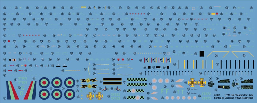 400 - Hobby 2000 - 72081 - McDonnell Douglas F-4K FG.1 Phantom II - decals