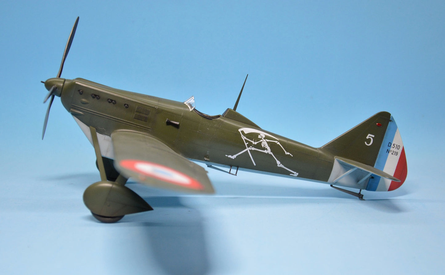 701 - Dora Wings - 32003 - Dewoitine D.510 - painted model